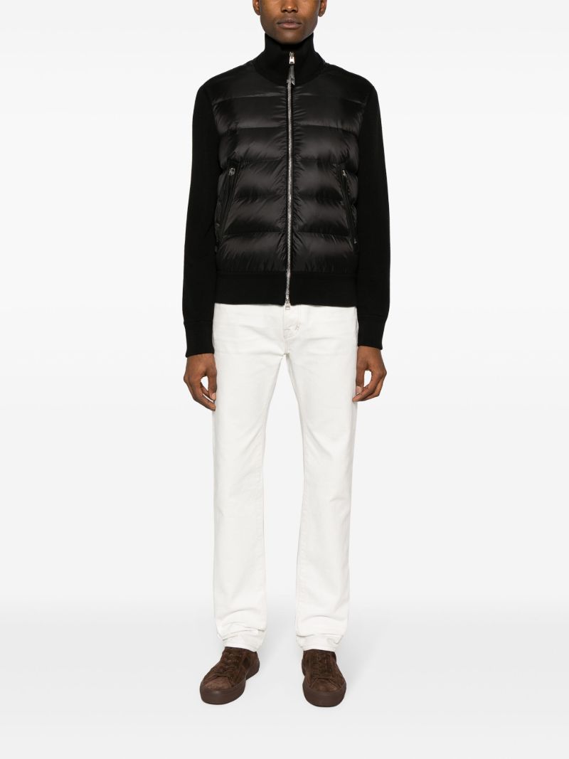 Black Merino Wool-blend Jacket