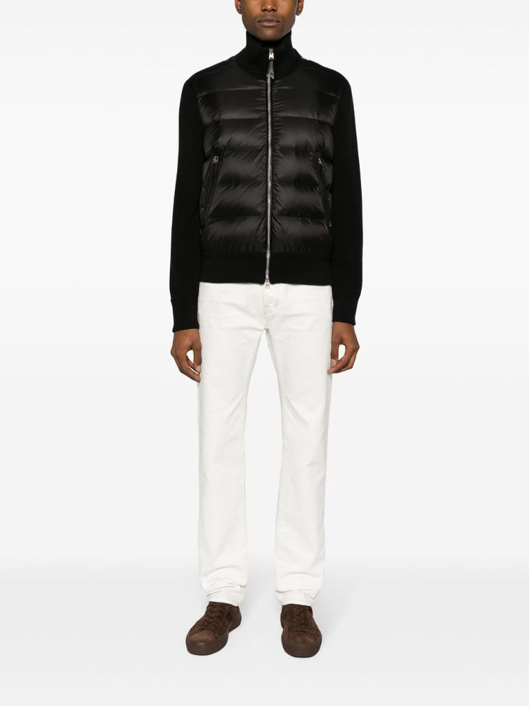 Black Merino Wool-blend Jacket