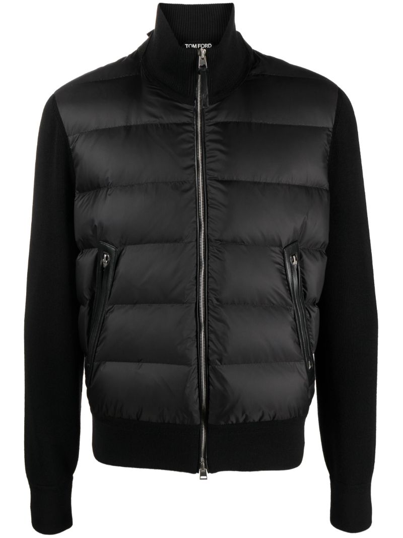 Black Merino Wool-blend Jacket
