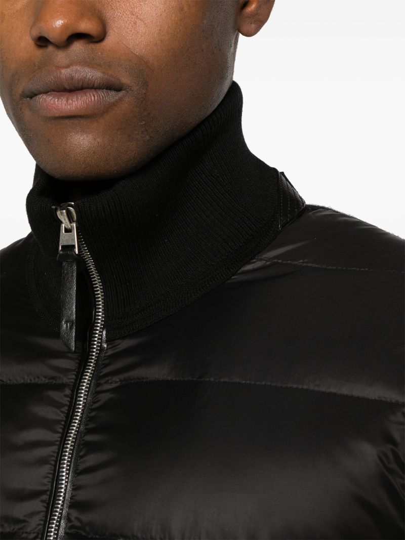 Black Merino Wool-blend Jacket