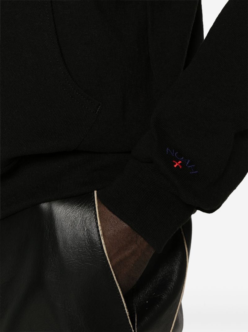 X the Cure Black Rugby Cotton Cardigan