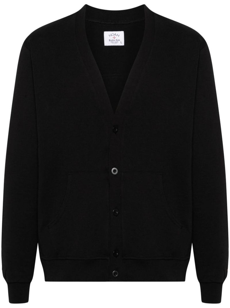 X the Cure Black Rugby Cotton Cardigan