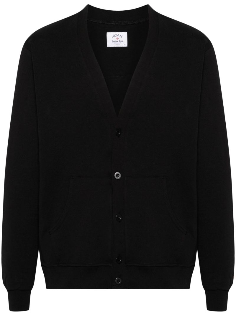 X the Cure Black Rugby Cotton Cardigan