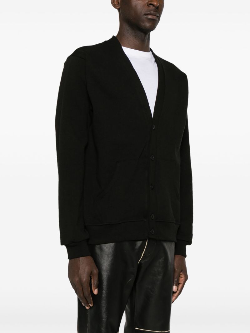 X the Cure Black Rugby Cotton Cardigan