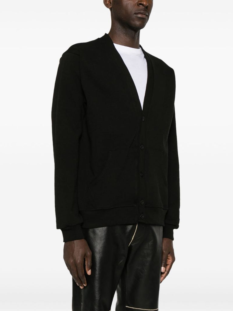 X the Cure Black Rugby Cotton Cardigan