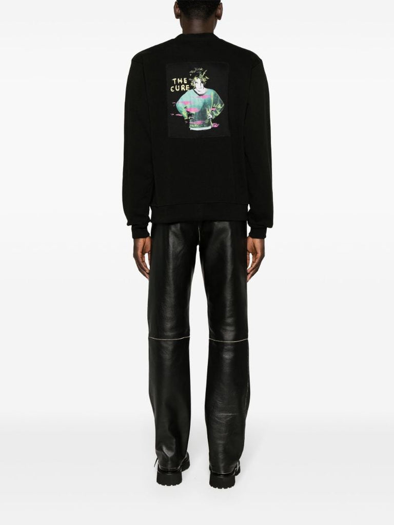 X the Cure Black Rugby Cotton Cardigan