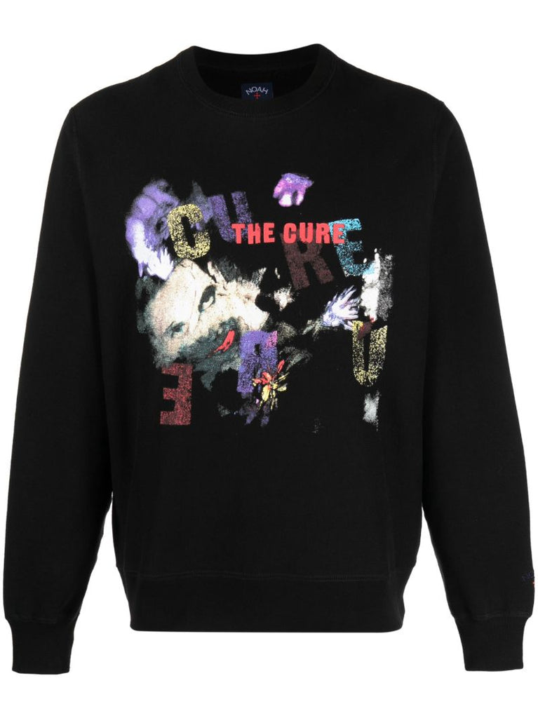 X the Cure Black Cotton Sweatshirt