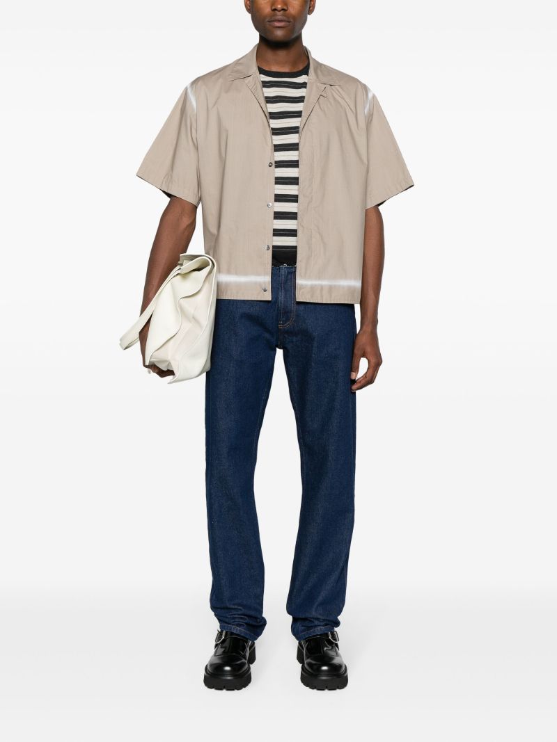 Neutral Acid Wash Cotton Shirt