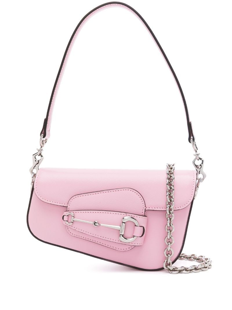 Pink Horsebit 1955 Mini Leather Shoulder Bag