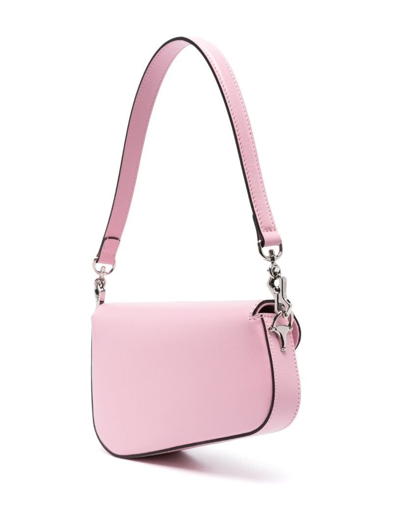 Pink Horsebit 1955 Mini Leather Shoulder Bag