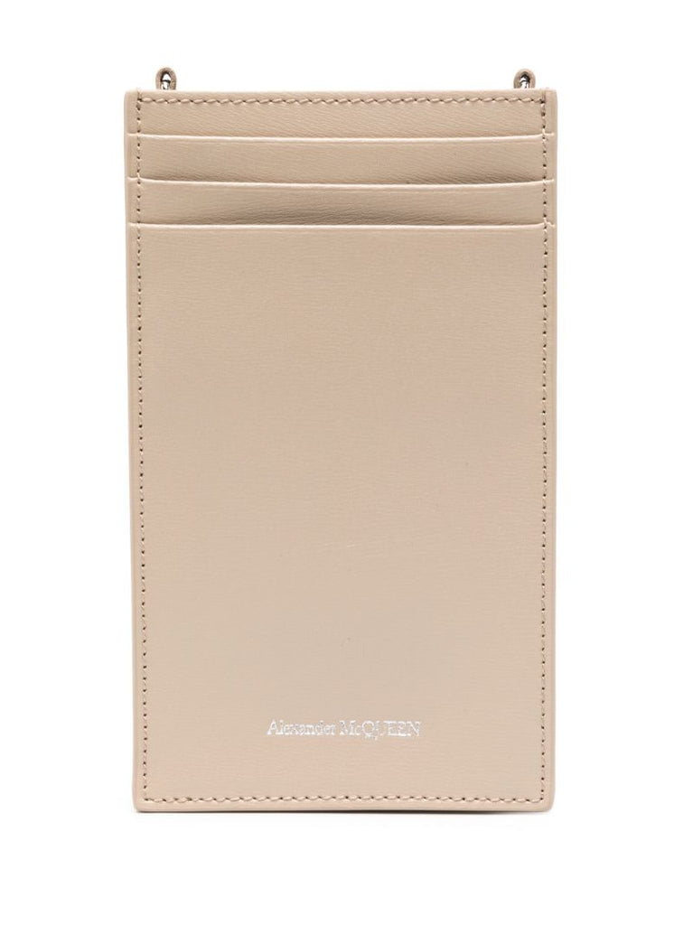 Neutral Skull Leather Phone Bag