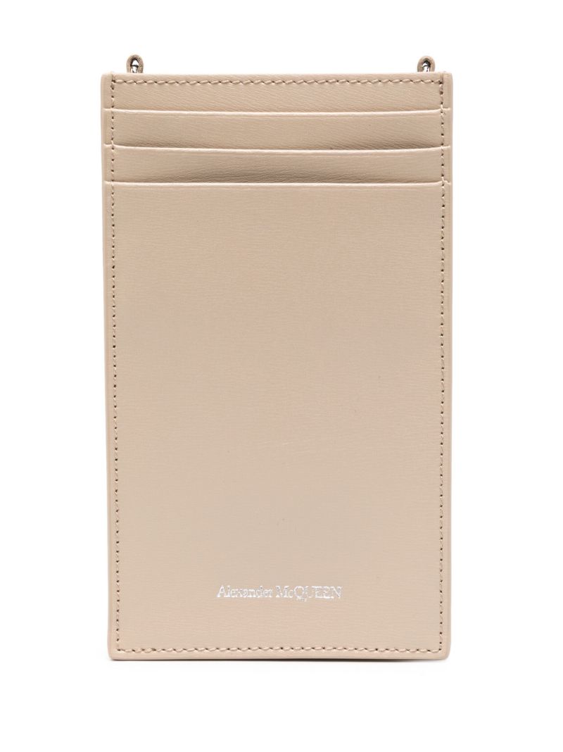 Neutral Skull Leather Phone Bag