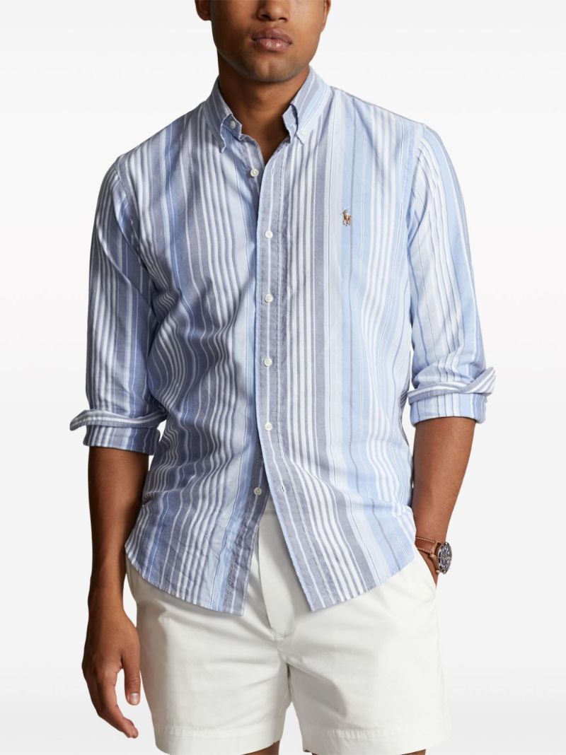 Blue Striped Cotton Shirt