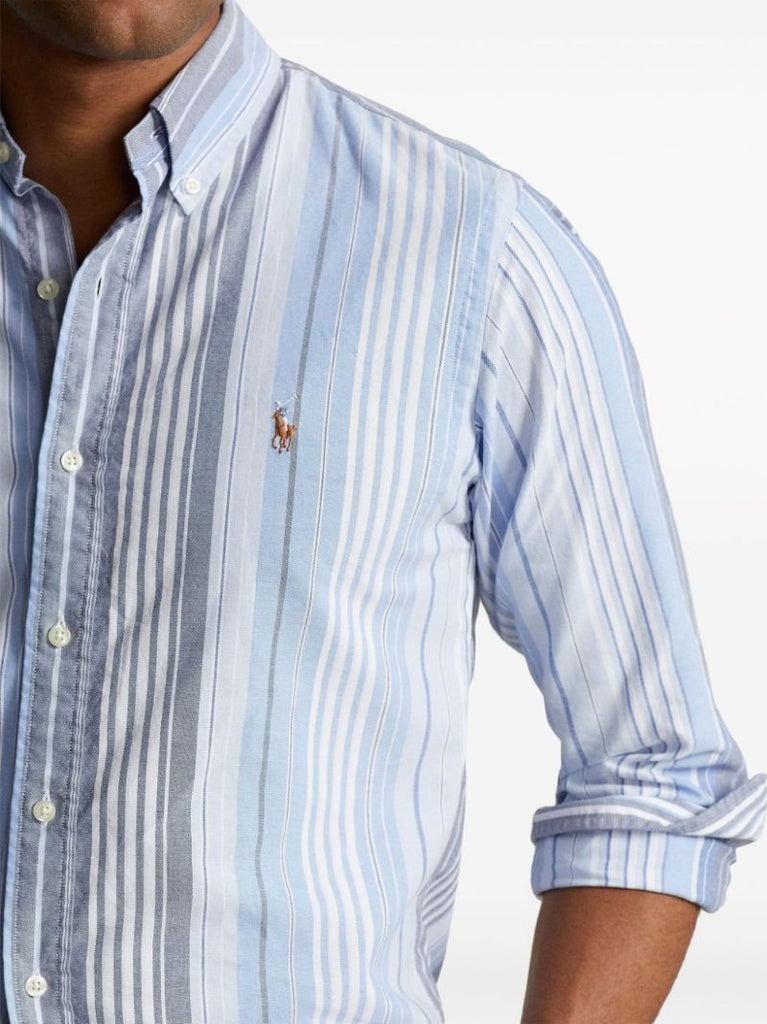 Blue Striped Cotton Shirt
