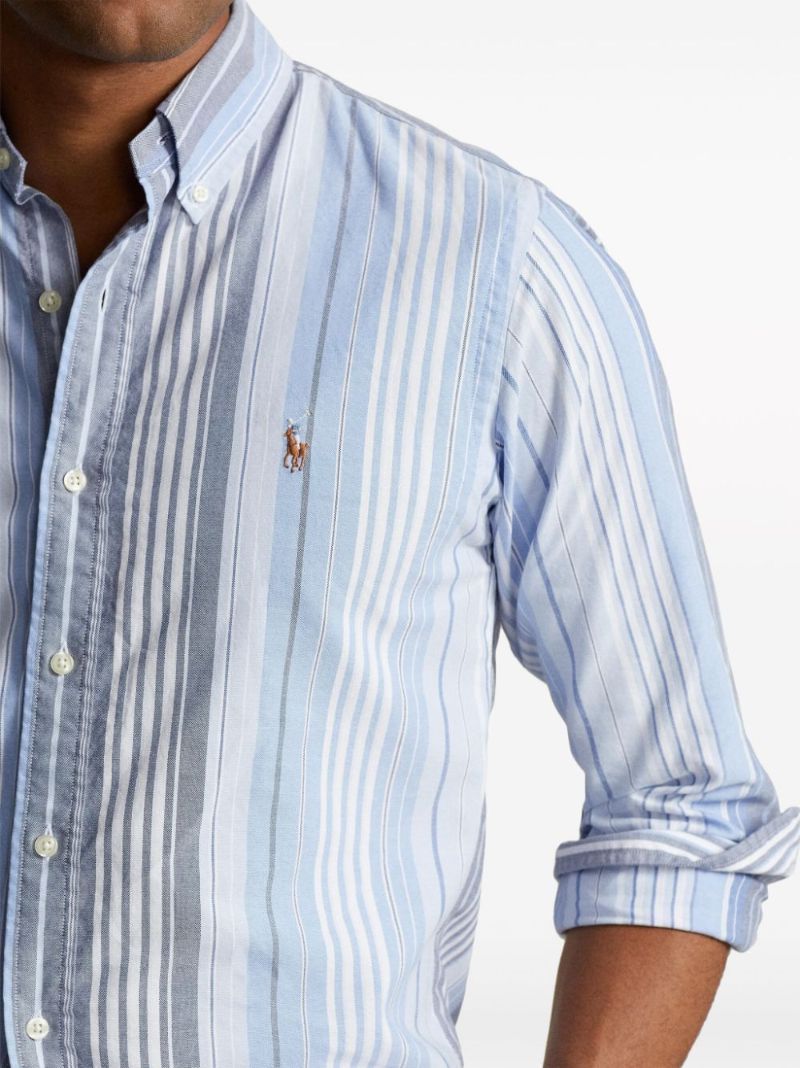 Blue Striped Cotton Shirt