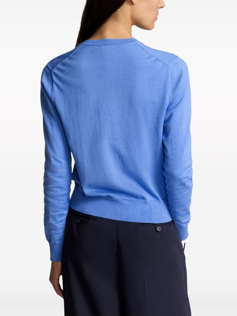 Blue Pony Poly-embroidered Cardigan