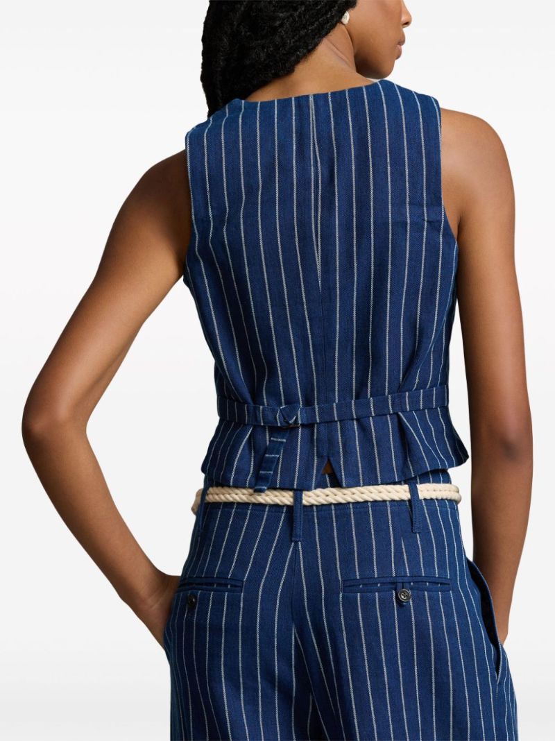 Blue Striped Vest