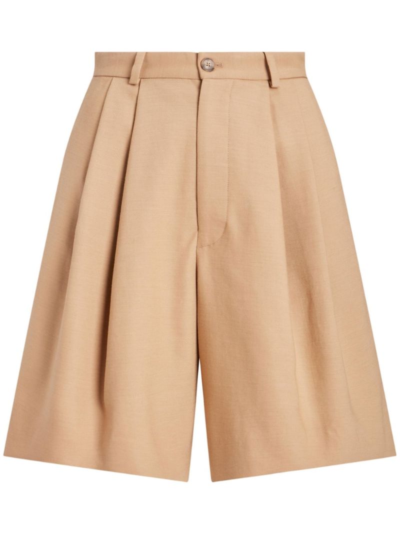 Neutral Mid-waist Knee-length Shorts