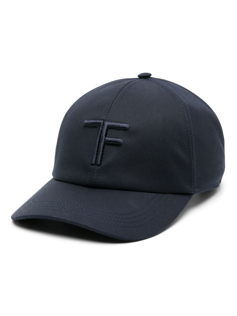 Blue Logo-embroidered Cotton Cap