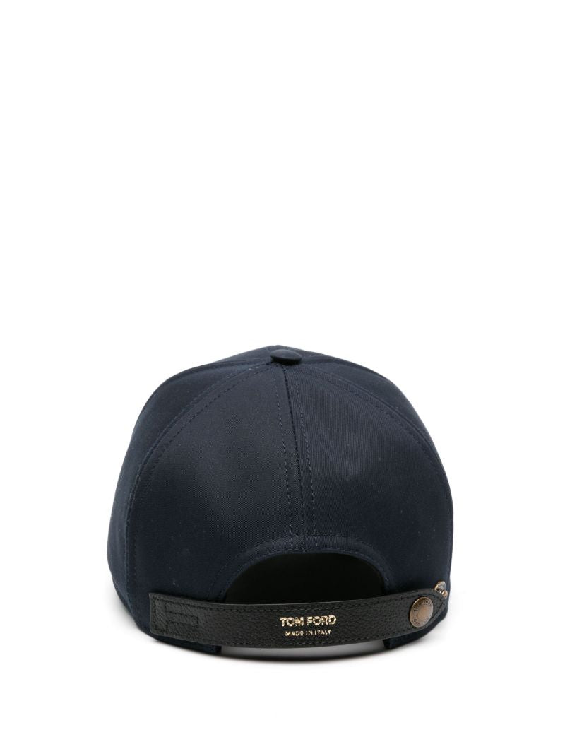 Blue Logo-embroidered Cotton Cap