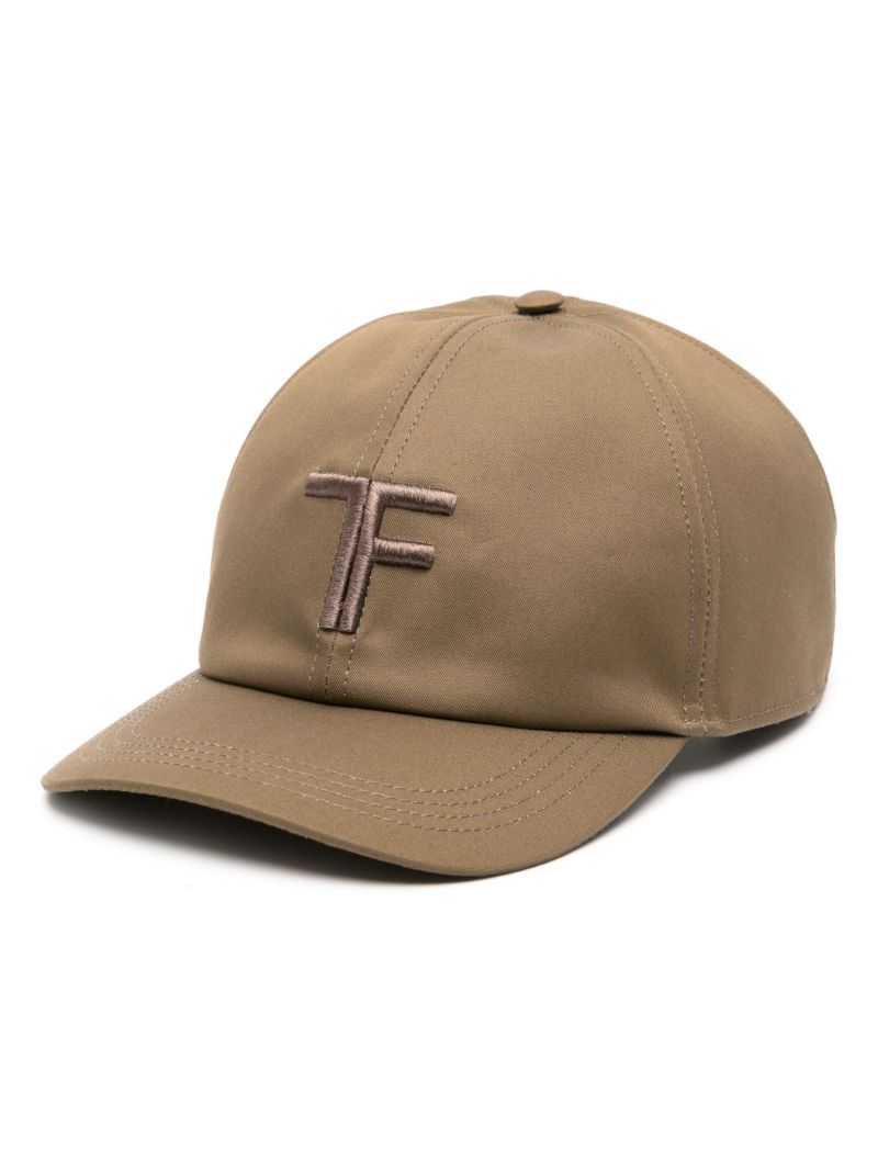 Brown Logo-embroidered Cap