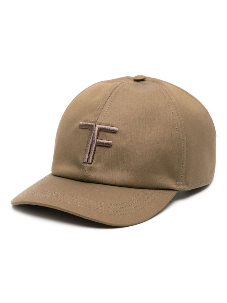 Brown Logo-embroidered Cap