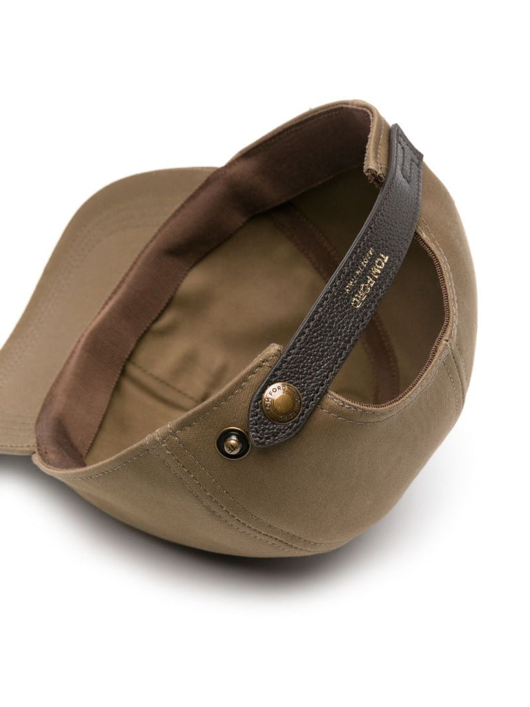 Brown Logo-embroidered Cap