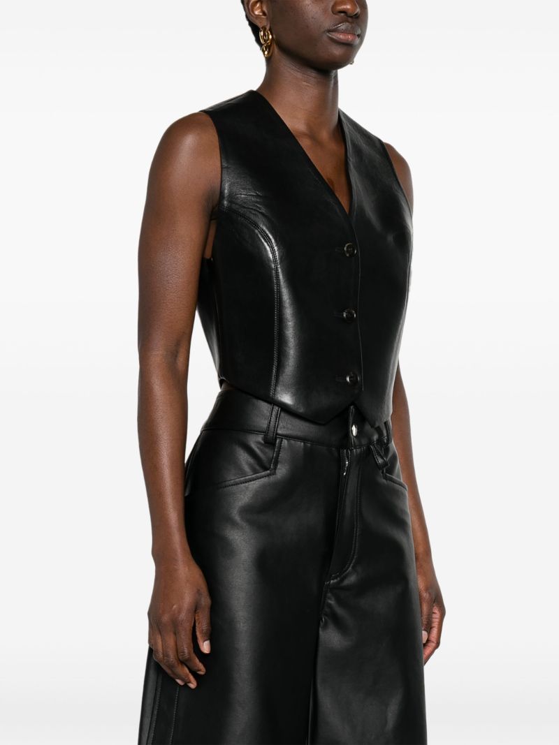 Black Arnona Cropped Vest