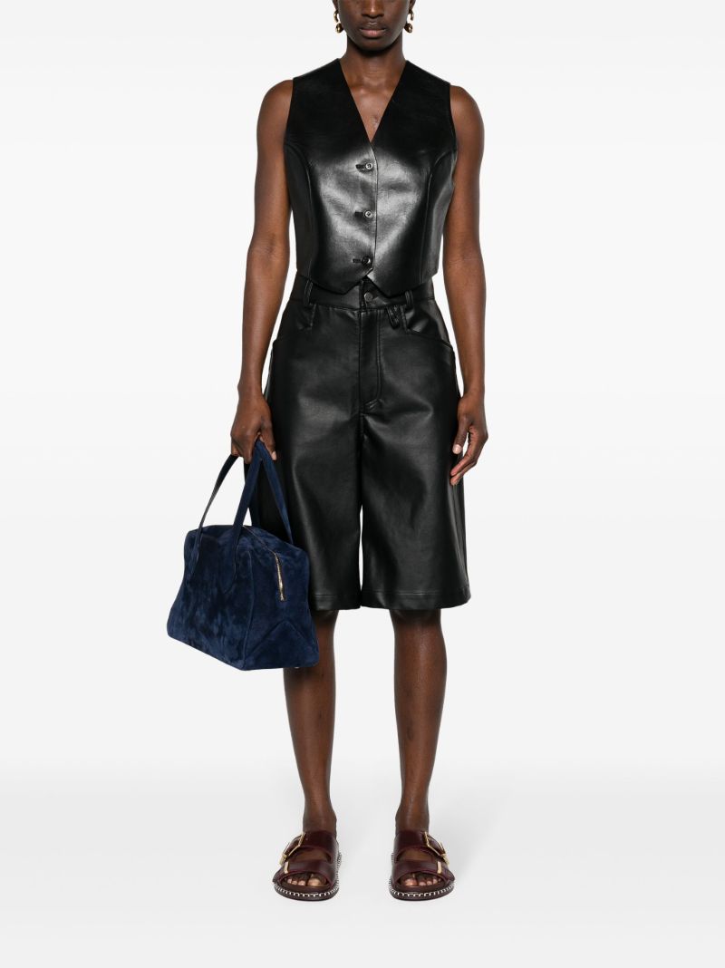 Black Arnona Cropped Vest