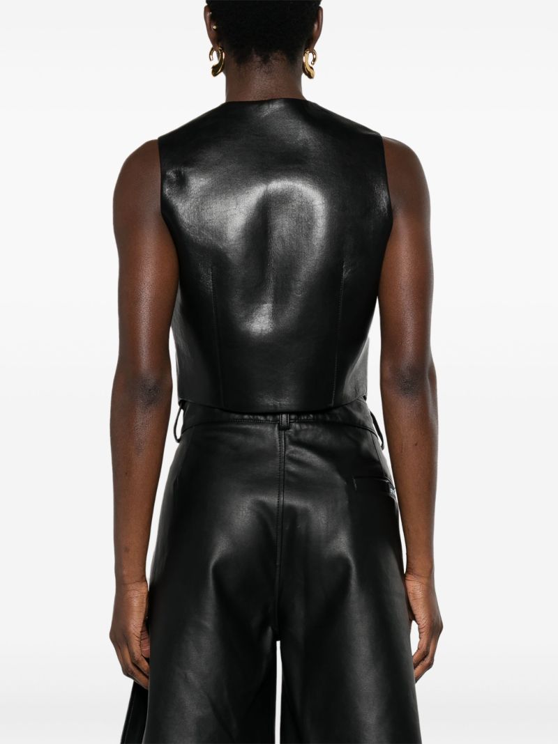 Black Arnona Cropped Vest