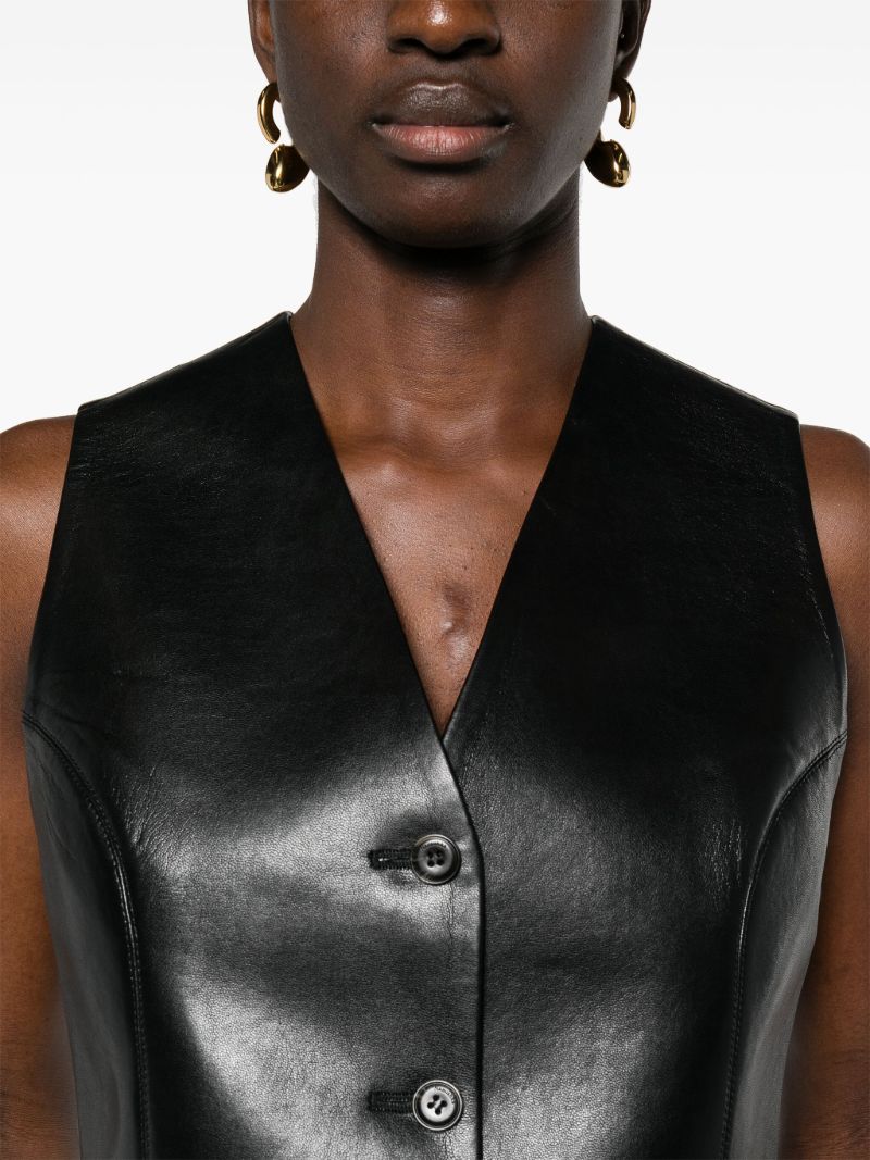 Black Arnona Cropped Vest
