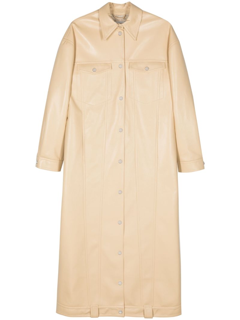 Neutral Keano Single-breasted Coat