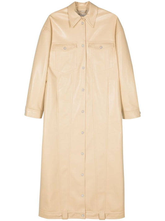 Neutral Keano Single-breasted Coat
