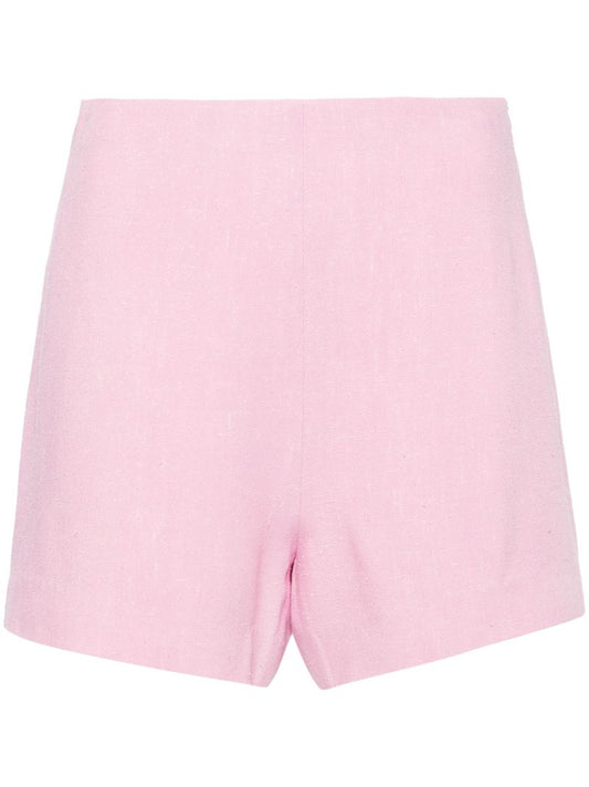 Pink Elza Tweed Shorts