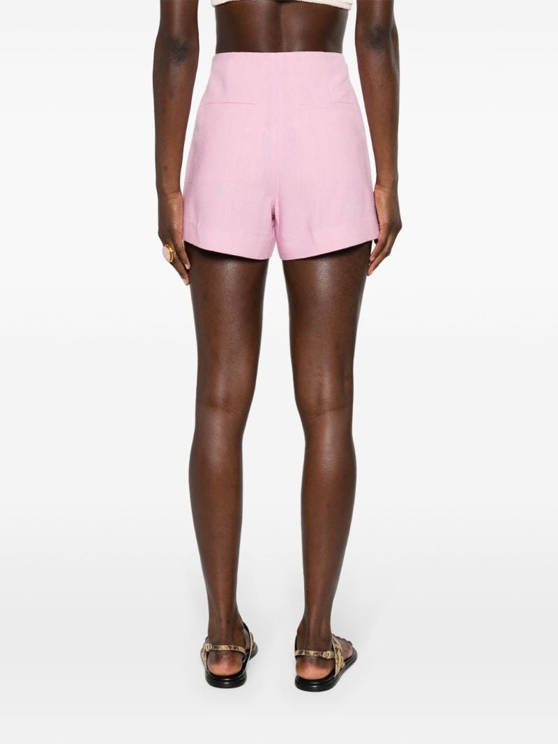 Pink Elza Tweed Shorts