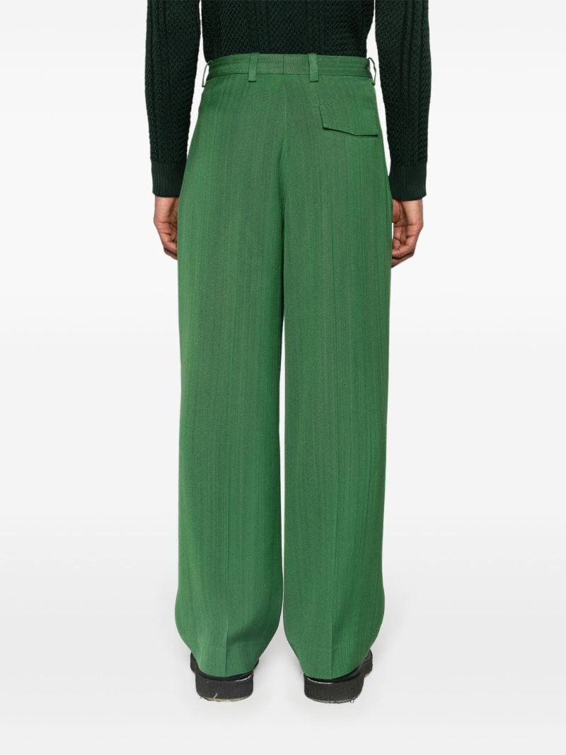Green Le Pantalon Titolo Wide Leg Trousers