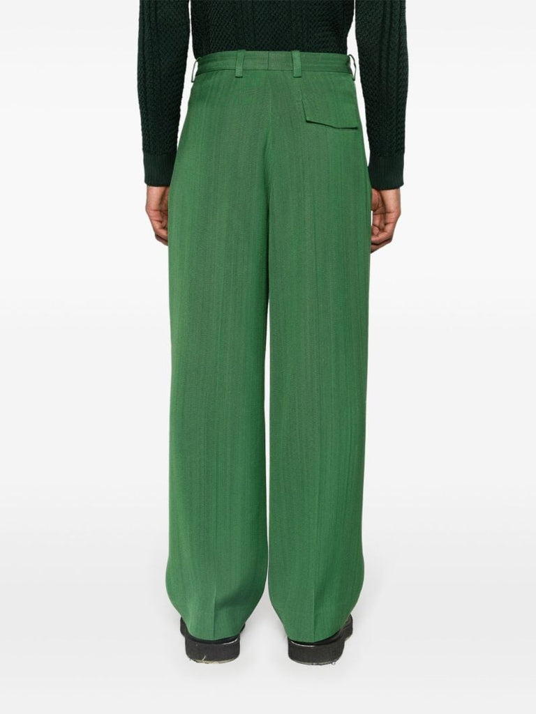 Green Le Pantalon Titolo Wide Leg Trousers