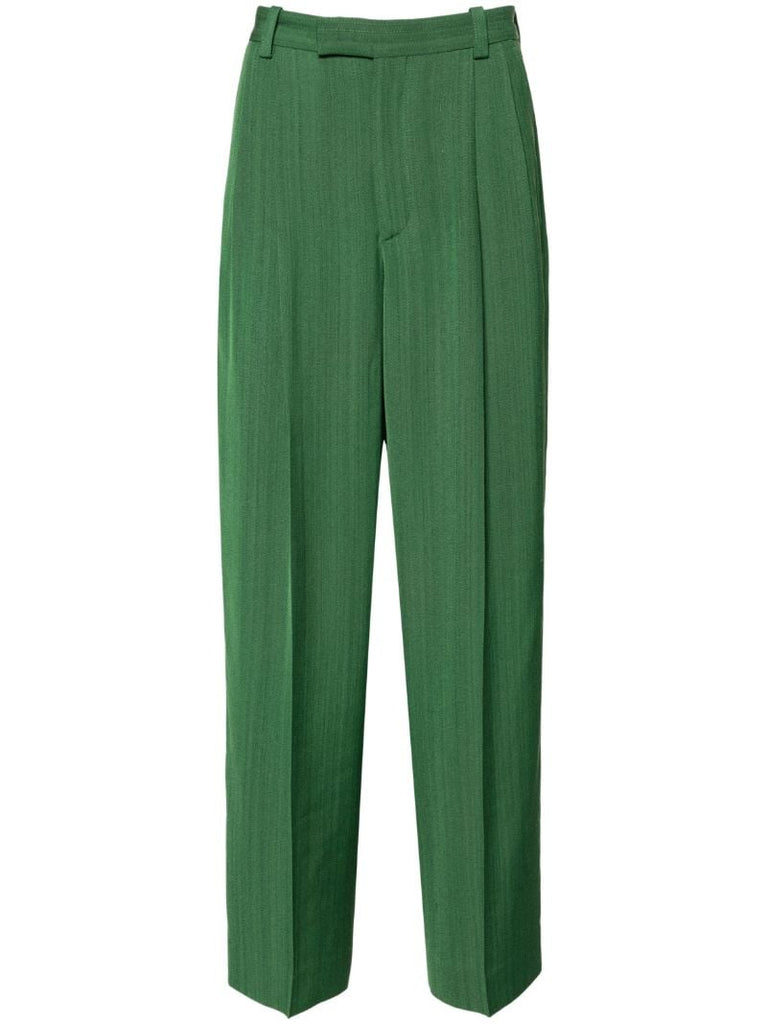 Green Le Pantalon Titolo Wide Leg Trousers