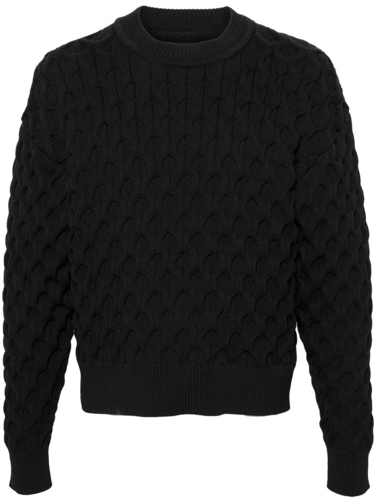 Black Le Pull Torsade Jumper