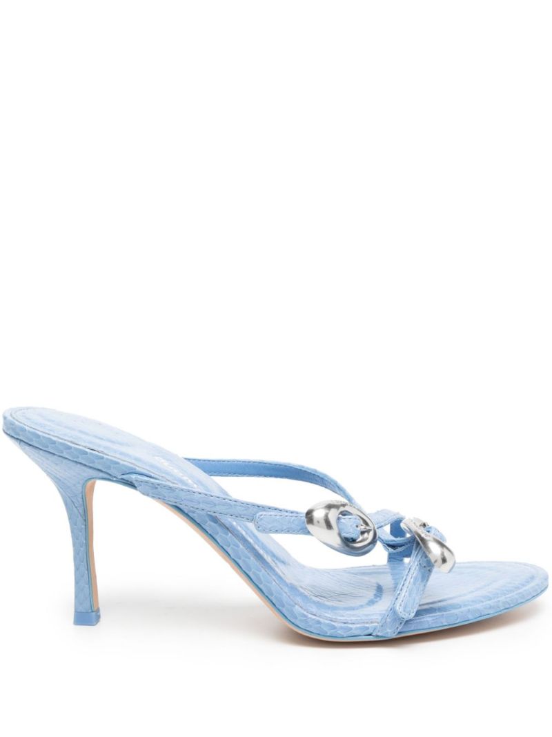 Blue Dome 90 Leather Mules