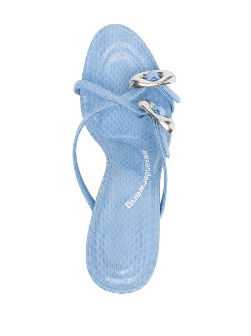 Blue Dome 90 Leather Mules