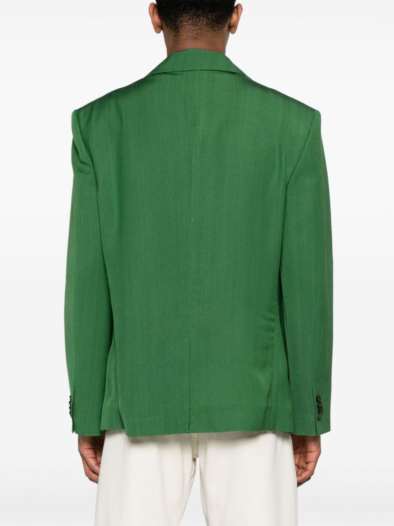 Green Titolo Single-breasted Blazer