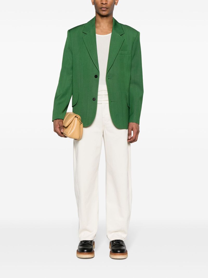 Green Titolo Single-breasted Blazer