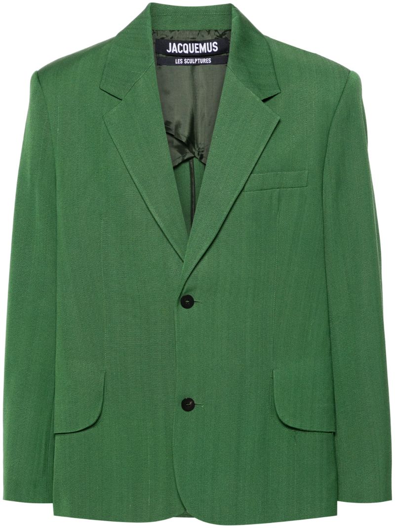 Green Titolo Single-breasted Blazer