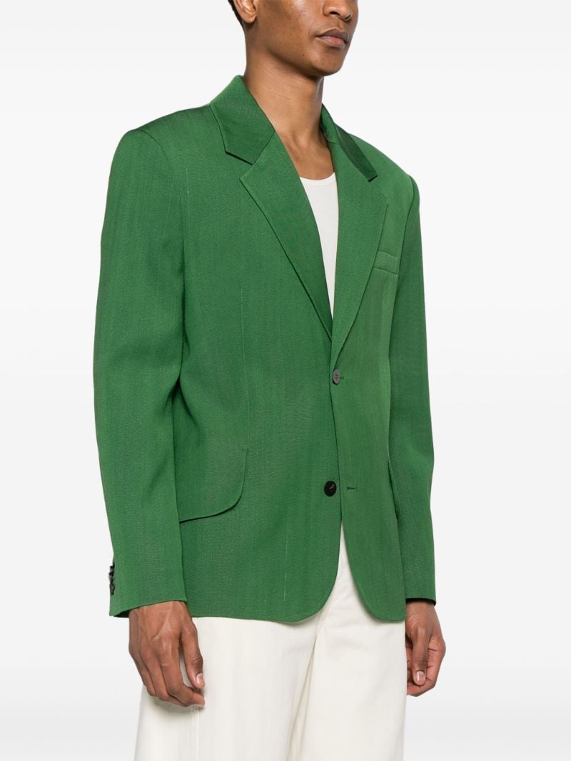 Green Titolo Single-breasted Blazer