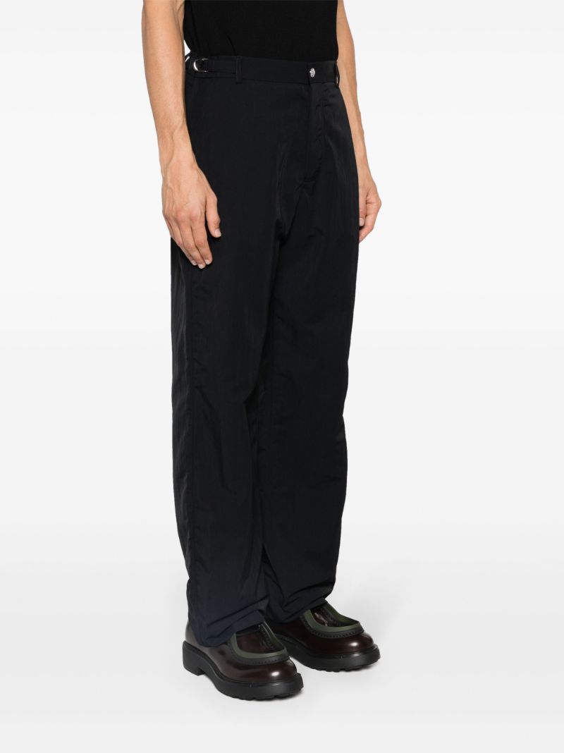 Black Jean Straight-leg Cotton Trousers