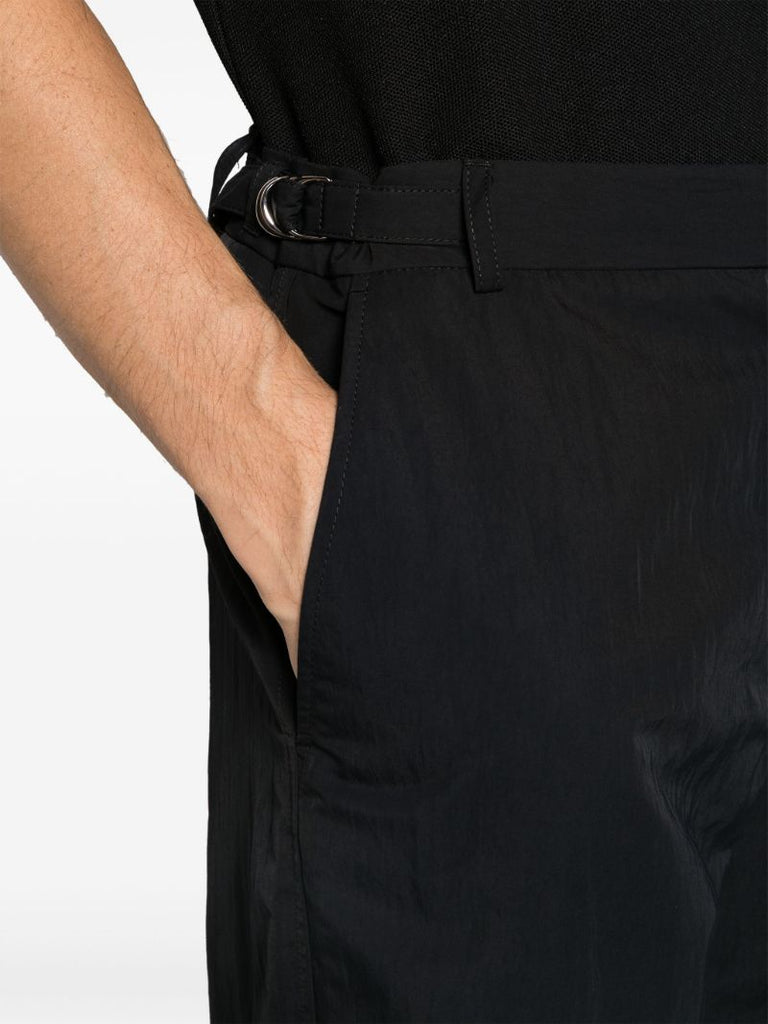 Black Jean Straight-leg Cotton Trousers