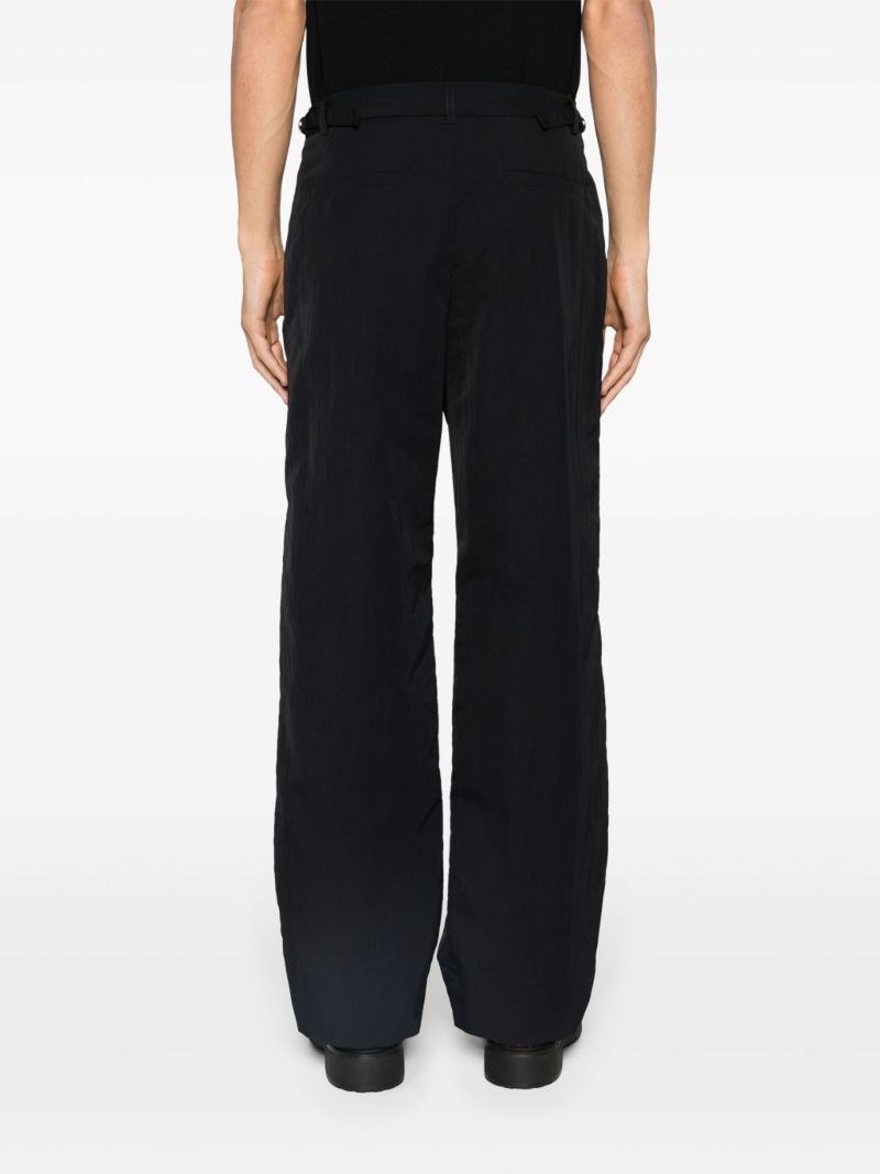 Black Jean Straight-leg Cotton Trousers