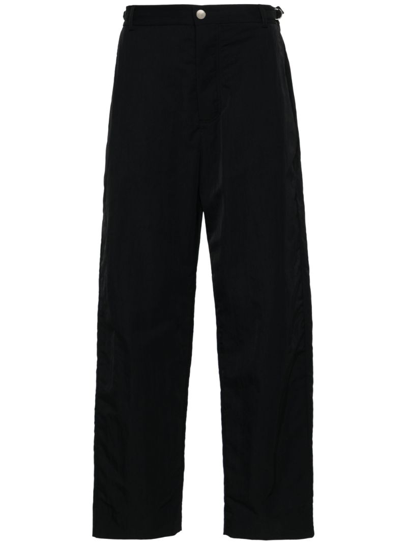 Black Jean Straight-leg Cotton Trousers
