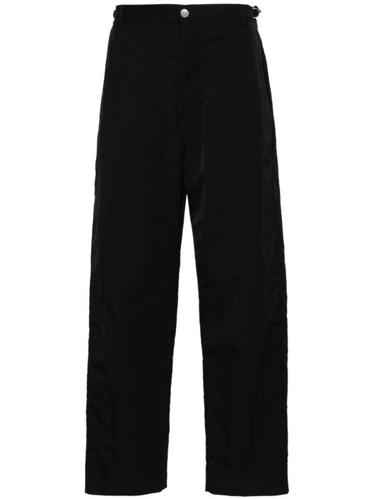 Black Jean Straight-leg Cotton Trousers